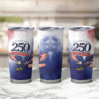 USA 250 Years of Freedom Tumbler Cup American Patriotic