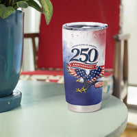 USA 250 Years of Freedom Tumbler Cup American Patriotic