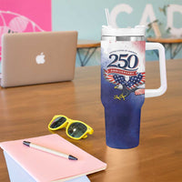 USA 250 Years of Freedom Tumbler With Handle American Patriotic
