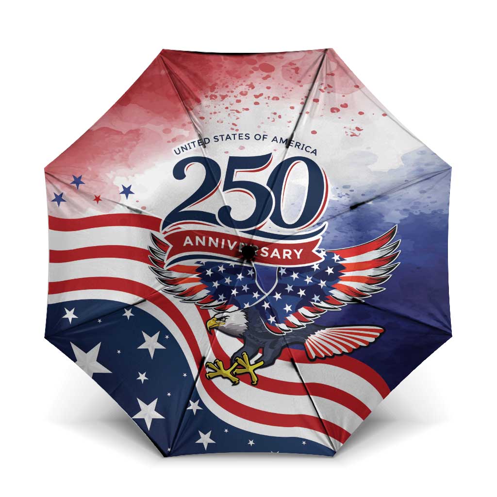 USA 250 Years of Freedom Umbrella American Patriotic