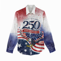 Personalized USA 250 Years of Freedom Women Casual Shirt American Patriotic