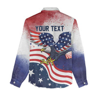 Personalized USA 250 Years of Freedom Women Casual Shirt American Patriotic