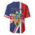 Personalised Turks and Caicos Islands Baseball Jersey Come On Team TCI