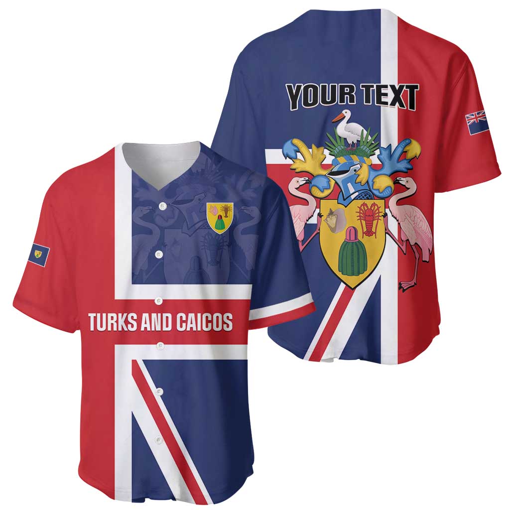 Personalised Turks and Caicos Islands Baseball Jersey Come On Team TCI