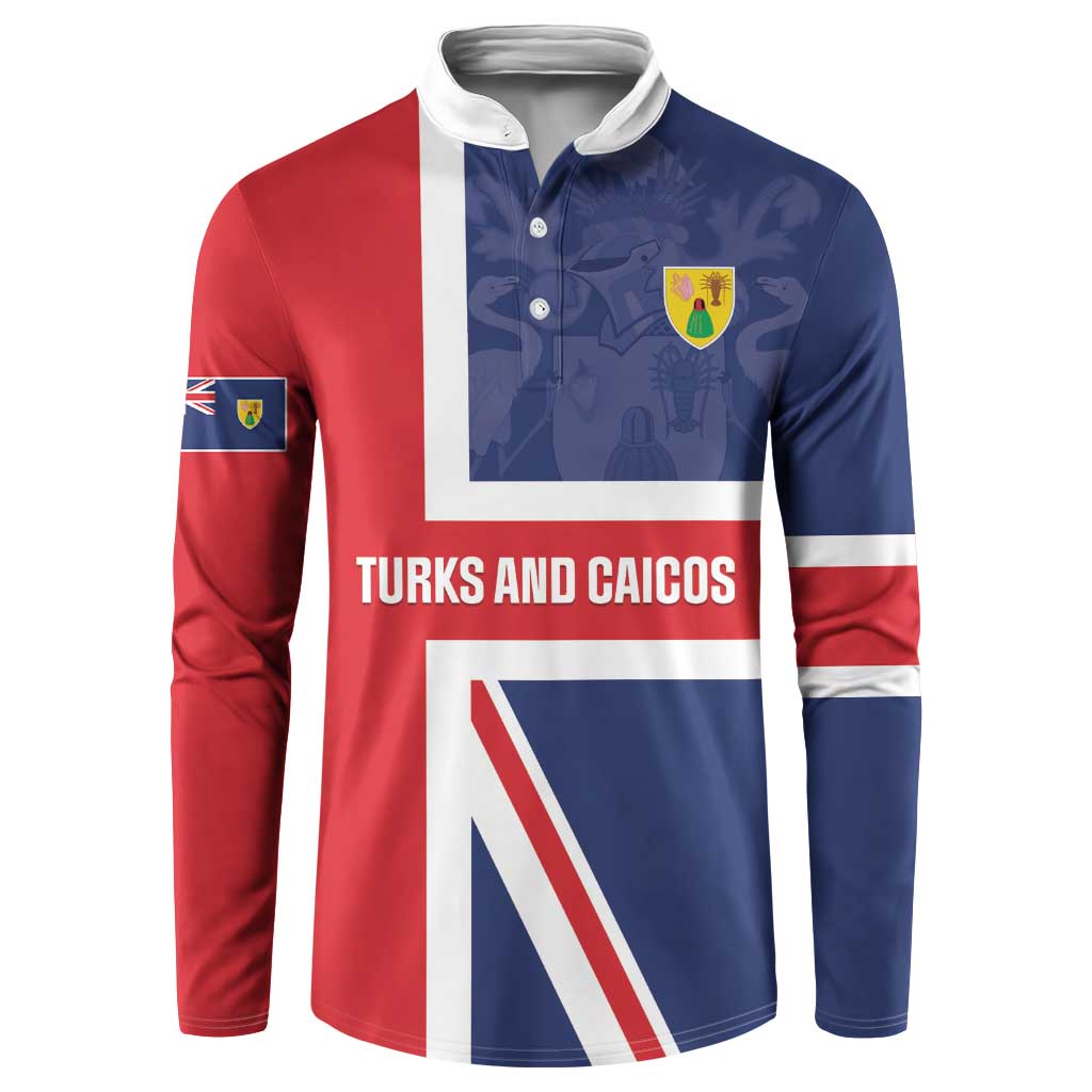 Personalised Turks and Caicos Islands Button Sweatshirt Come On Team TCI