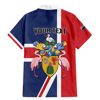 Personalised Turks and Caicos Islands Family Matching Mermaid Dress and Hawaiian Shirt Come On Team TCI