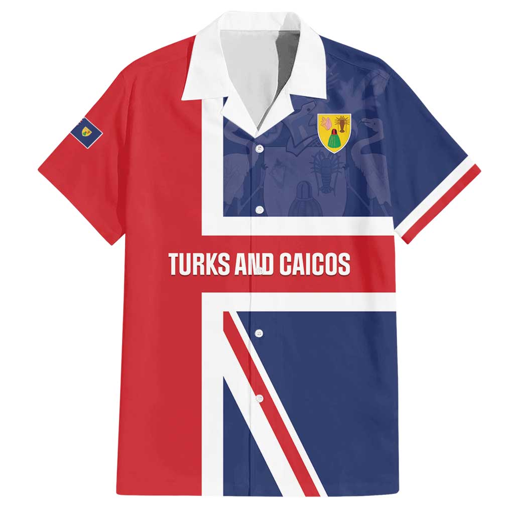 Personalised Turks and Caicos Islands Family Matching Short Sleeve Bodycon Dress and Hawaiian Shirt Come On Team TCI