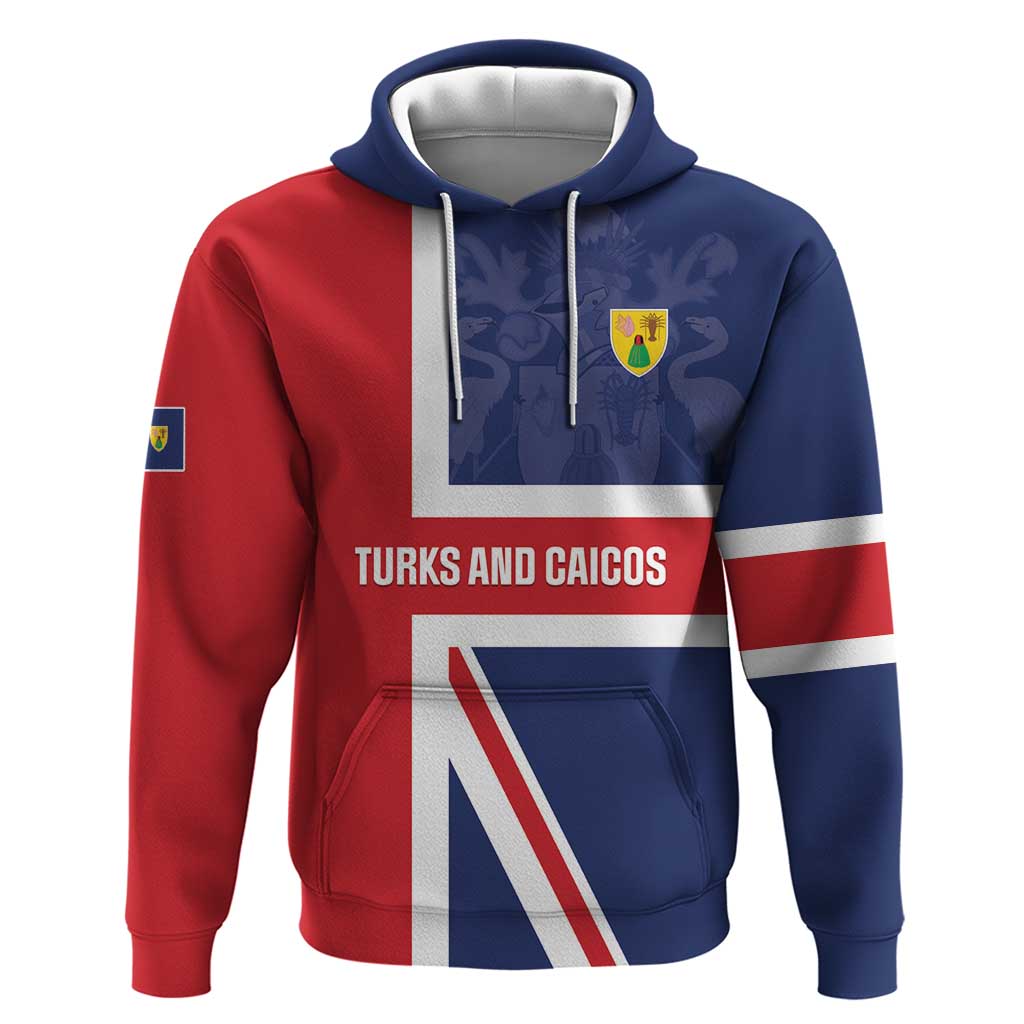 Personalised Turks and Caicos Islands Hoodie Come On Team TCI