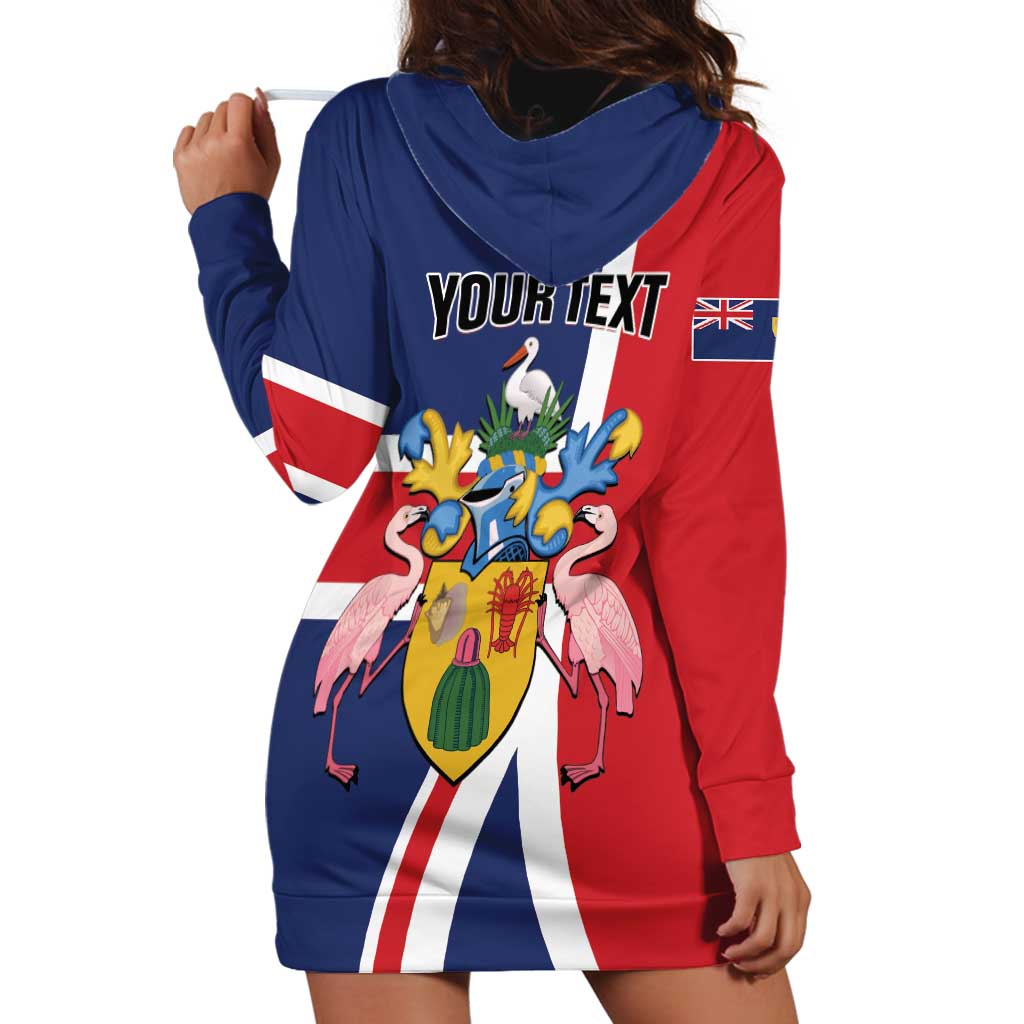 Personalised Turks and Caicos Islands Hoodie Dress Come On Team TCI