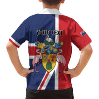 Personalised Turks and Caicos Islands Kid Hawaiian Shirt Come On Team TCI