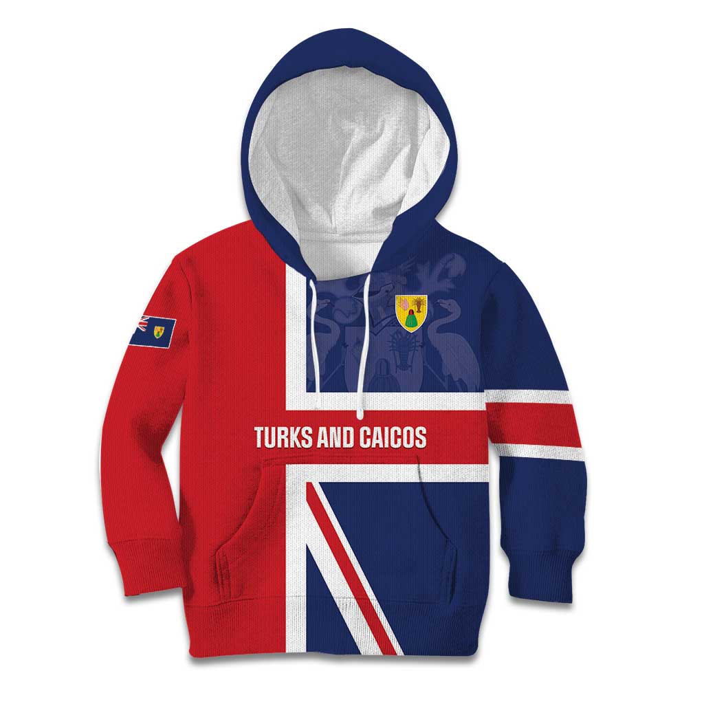 Personalised Turks and Caicos Islands Kid Hoodie Come On Team TCI