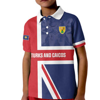 Personalised Turks and Caicos Islands Kid Polo Shirt Come On Team TCI
