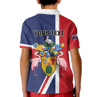 Personalised Turks and Caicos Islands Kid Polo Shirt Come On Team TCI