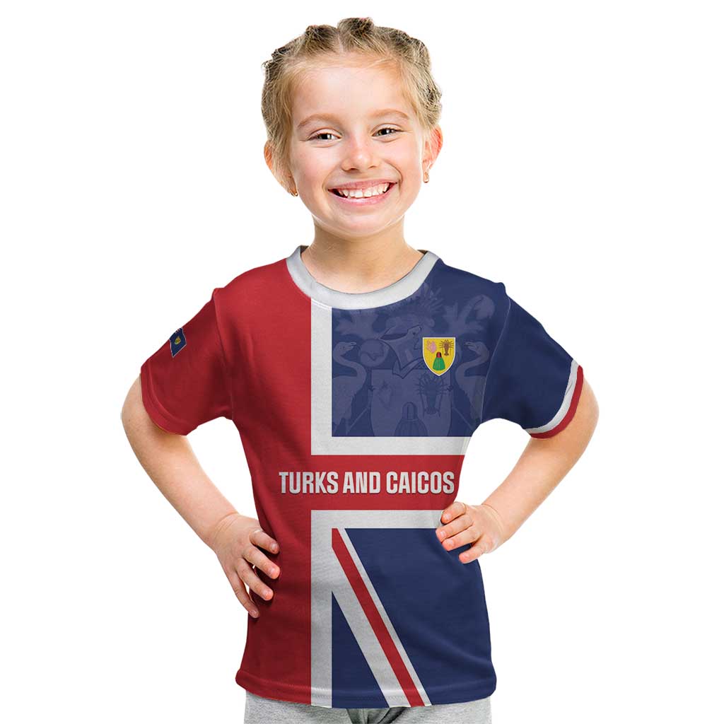 Personalised Turks and Caicos Islands Kid T Shirt Come On Team TCI