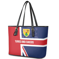Turks and Caicos Islands Leather Tote Bag Come On Team TCI