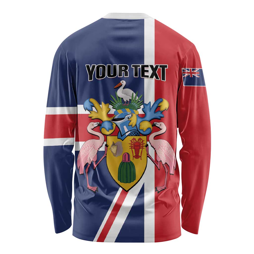 Personalised Turks and Caicos Islands Long Sleeve Shirt Come On Team TCI