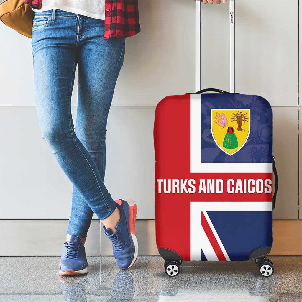 Turks and Caicos Islands Luggage Cover Come On Team TCI