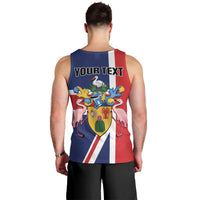 Personalised Turks and Caicos Islands Men Tank Top Come On Team TCI