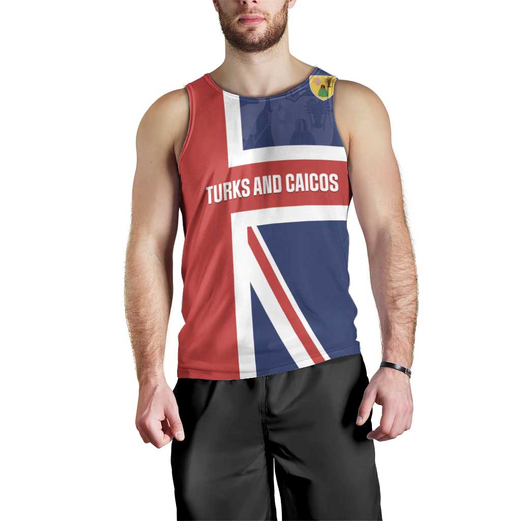 Personalised Turks and Caicos Islands Men Tank Top Come On Team TCI