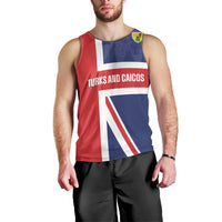 Personalised Turks and Caicos Islands Men Tank Top Come On Team TCI