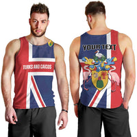 Personalised Turks and Caicos Islands Men Tank Top Come On Team TCI