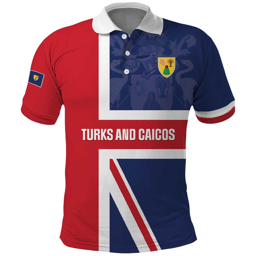 Personalised Turks and Caicos Islands Polo Shirt Come On Team TCI