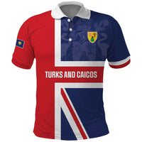 Personalised Turks and Caicos Islands Polo Shirt Come On Team TCI