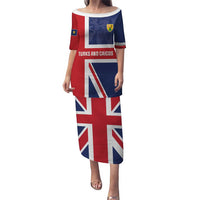 Personalised Turks and Caicos Islands Puletasi Come On Team TCI