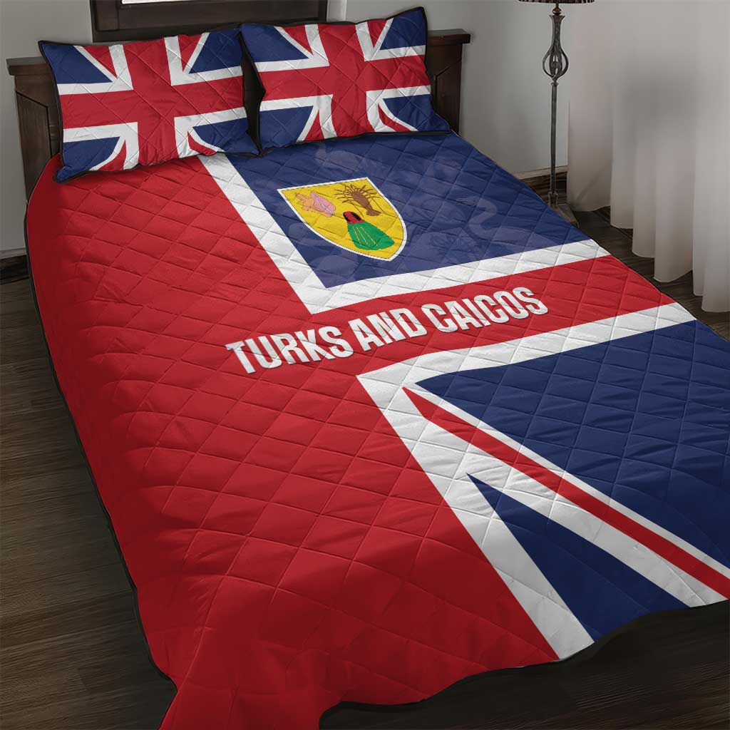 Turks and Caicos Islands Quilt Bed Set Come On Team TCI