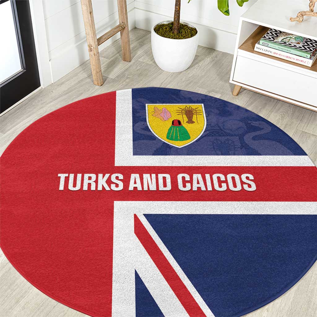 Turks and Caicos Islands Round Carpet Come On Team TCI