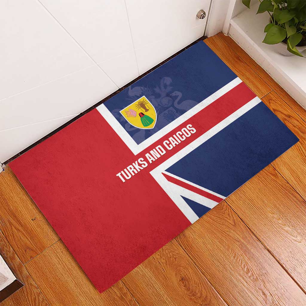 Turks and Caicos Islands Rubber Doormat Come On Team TCI