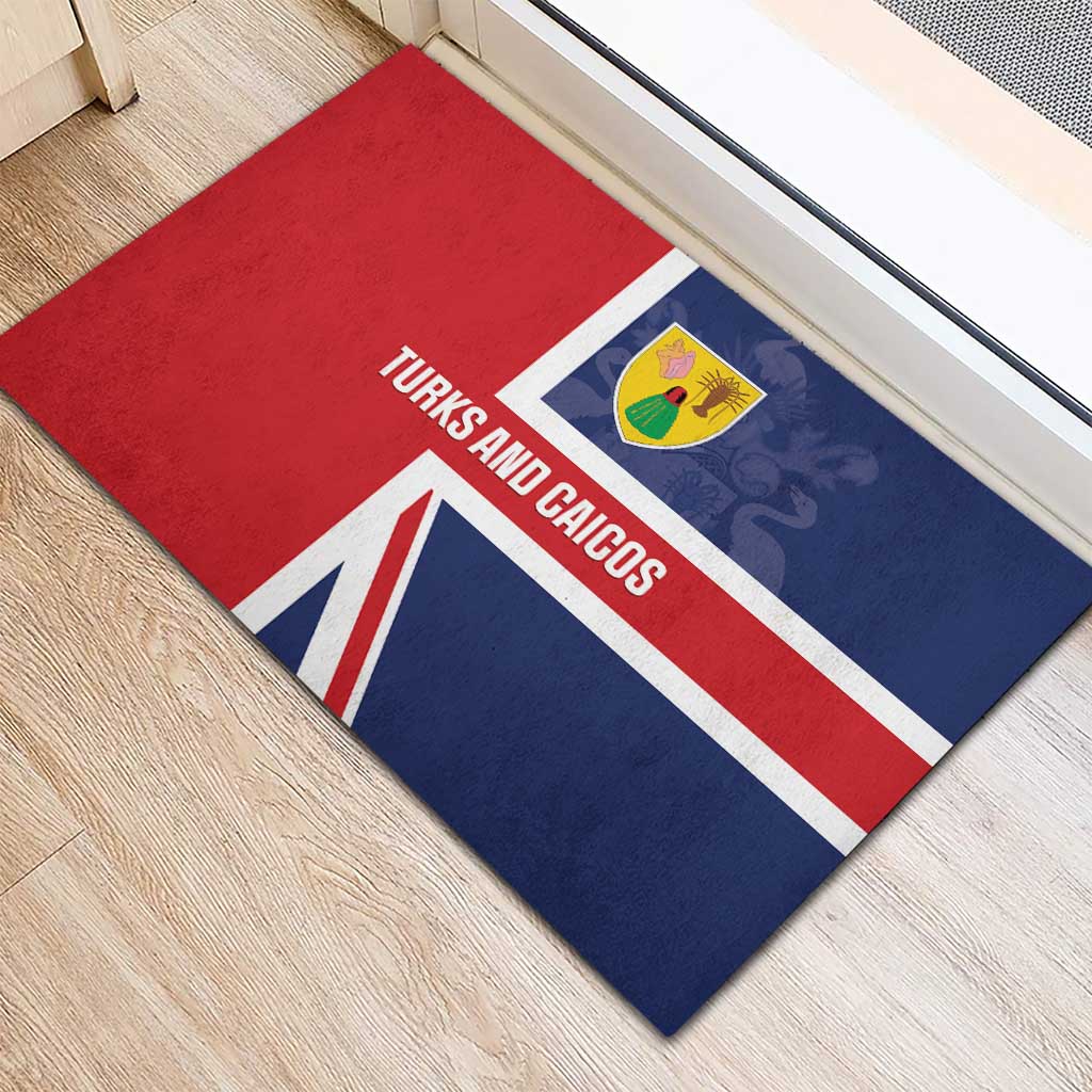 Turks and Caicos Islands Rubber Doormat Come On Team TCI