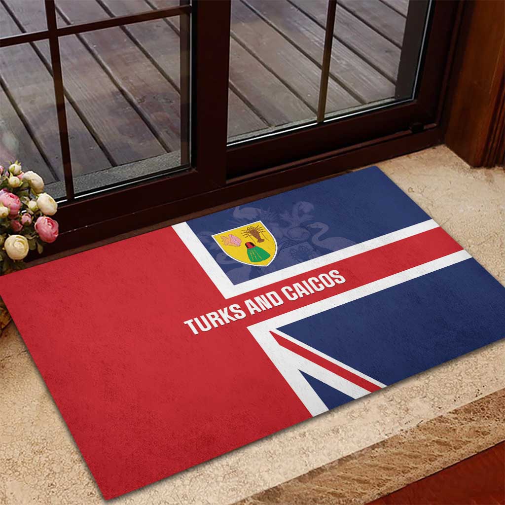 Turks and Caicos Islands Rubber Doormat Come On Team TCI