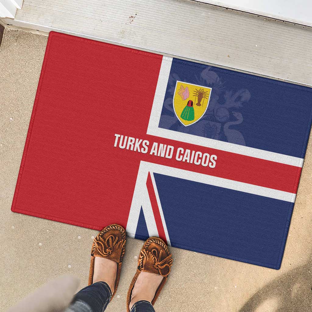 Turks and Caicos Islands Rubber Doormat Come On Team TCI