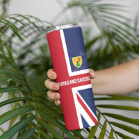Personalised Turks and Caicos Islands Skinny Tumbler Come On Team TCI