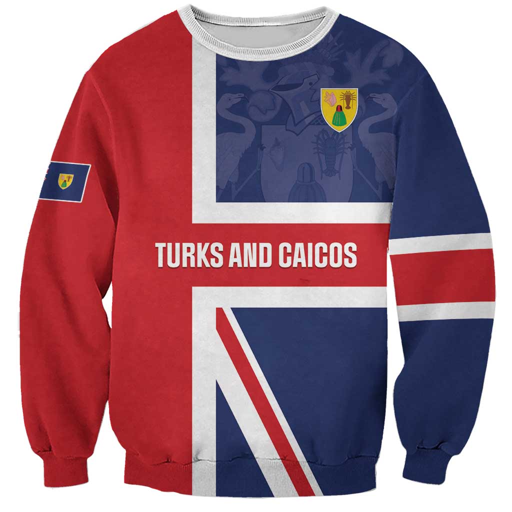 Personalised Turks and Caicos Islands Sweatshirt Come On Team TCI