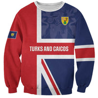 Personalised Turks and Caicos Islands Sweatshirt Come On Team TCI