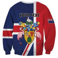 Personalised Turks and Caicos Islands Sweatshirt Come On Team TCI