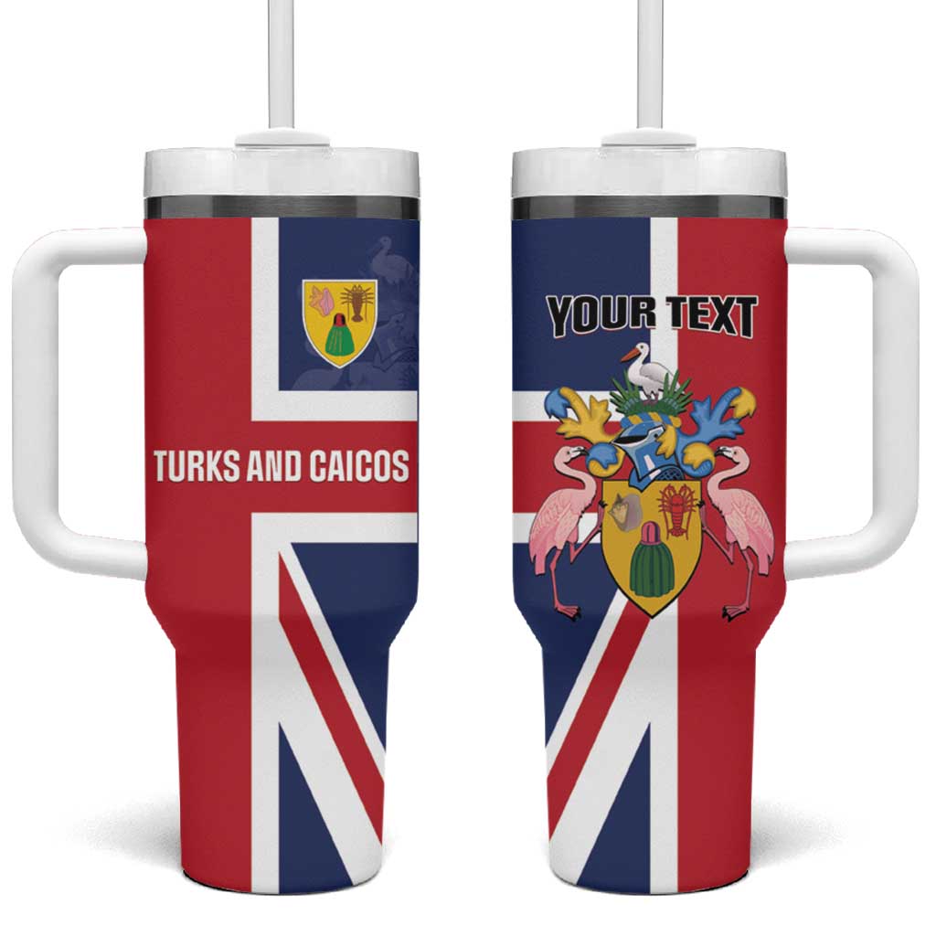 Personalised Turks and Caicos Islands Tumbler With Handle Come On Team TCI