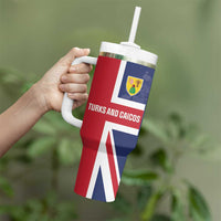 Personalised Turks and Caicos Islands Tumbler With Handle Come On Team TCI