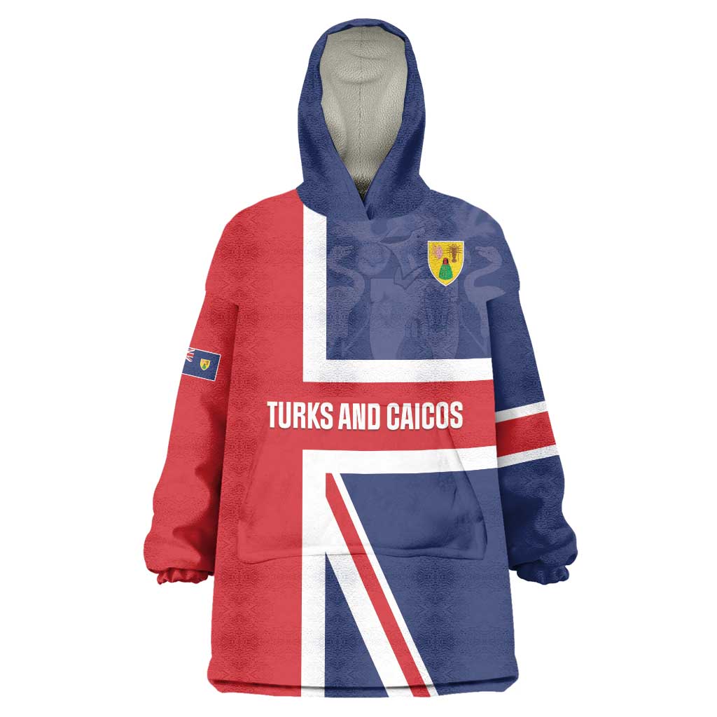 Personalised Turks and Caicos Islands Wearable Blanket Hoodie Come On Team TCI