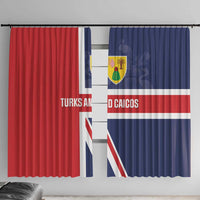 Turks and Caicos Islands Window Curtain Come On Team TCI