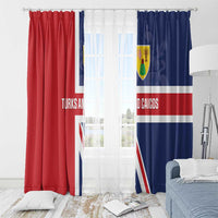 Turks and Caicos Islands Window Curtain Come On Team TCI