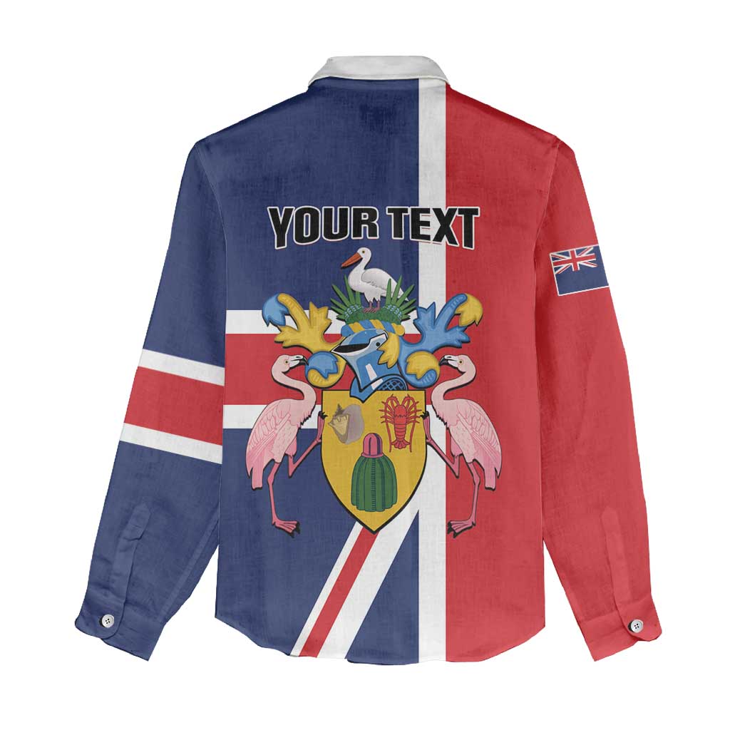 Personalised Turks and Caicos Islands Women Casual Shirt Come On Team TCI