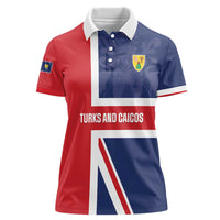 Personalised Turks and Caicos Islands Women Polo Shirt Come On Team TCI