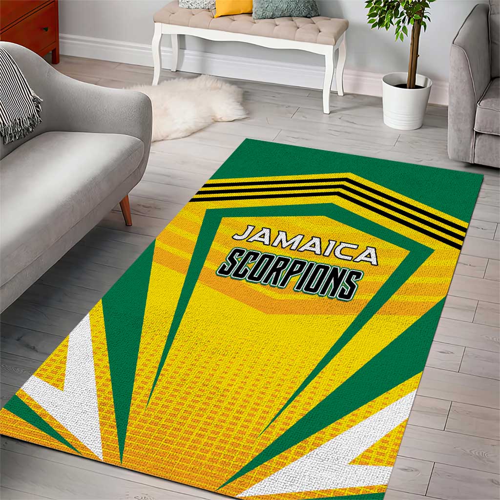 Cricket Jamaica Scorpions Area Rug We Made Legends