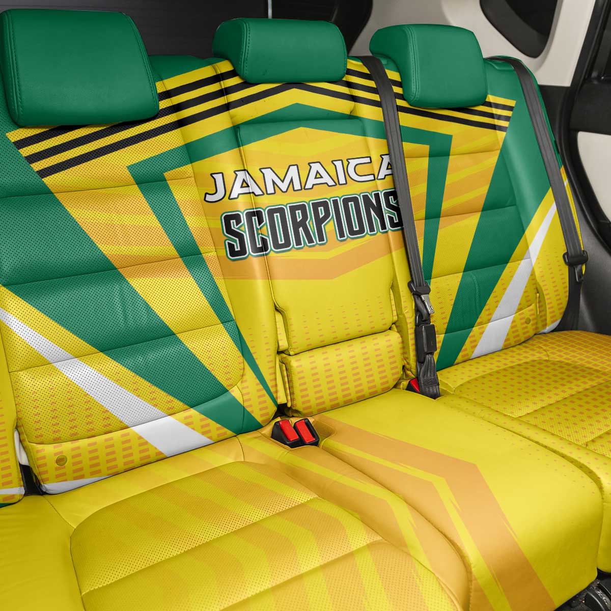 Cricket Jamaica Scorpions Back Car Seat Cover We Made Legends