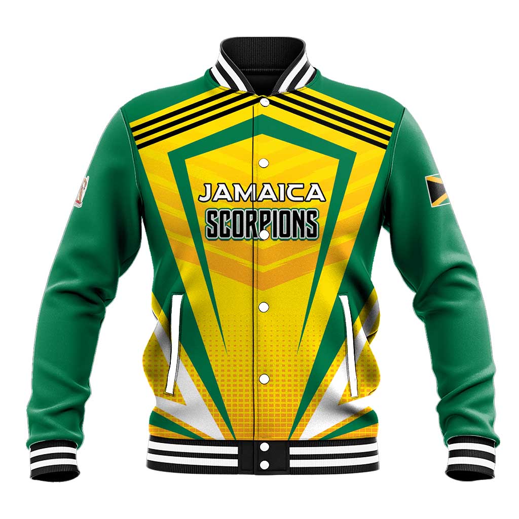 Custom Cricket Jamaica Scorpions Baseball Jacket We Made Legends