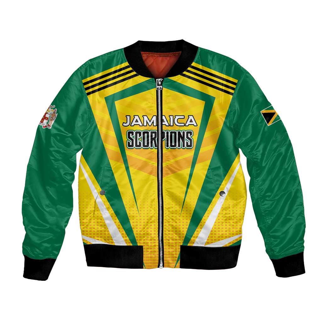 Custom Cricket Jamaica Scorpions Bomber Jacket We Made Legends
