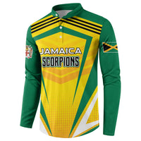 Custom Cricket Jamaica Scorpions Button Sweatshirt We Made Legends